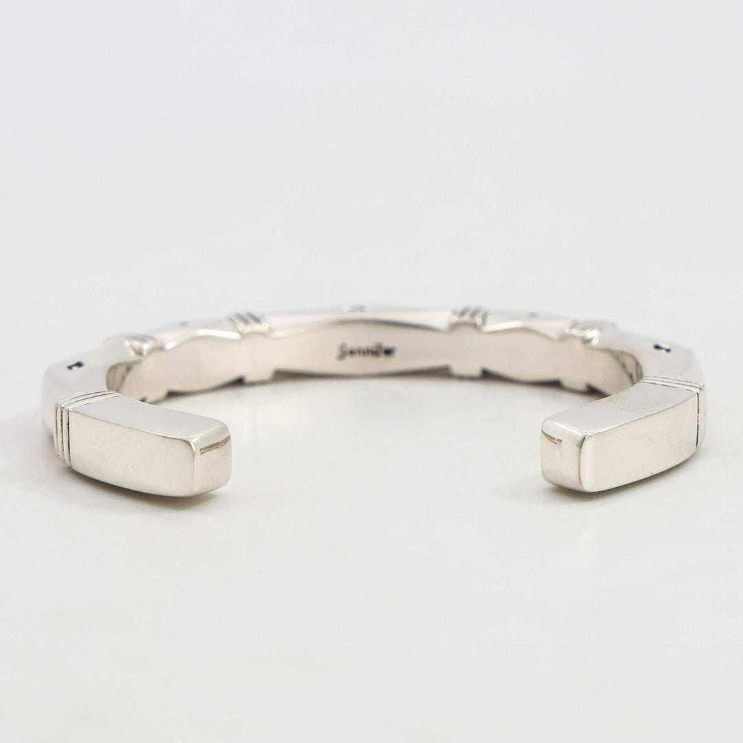 Stamped Silver Cuff