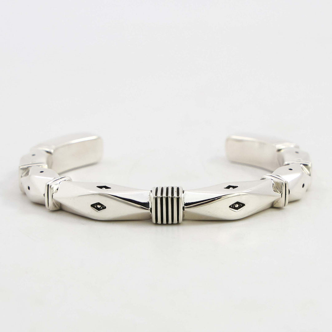 Stamped Silver Cuff