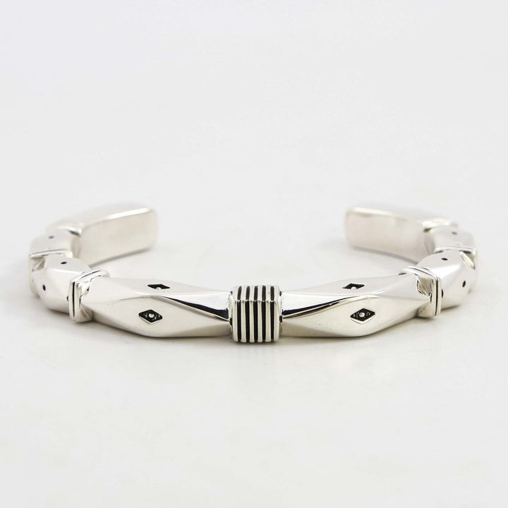 Stamped Silver Cuff