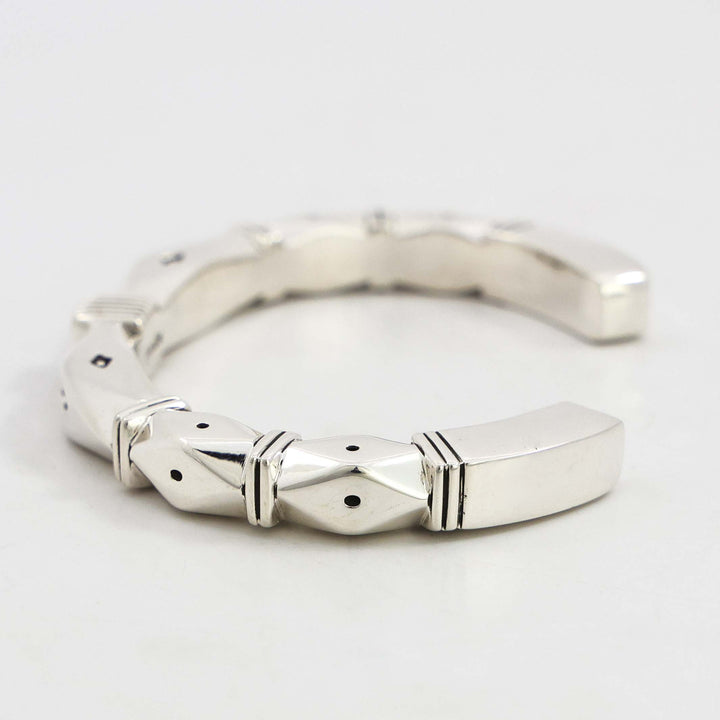 Stamped Silver Cuff