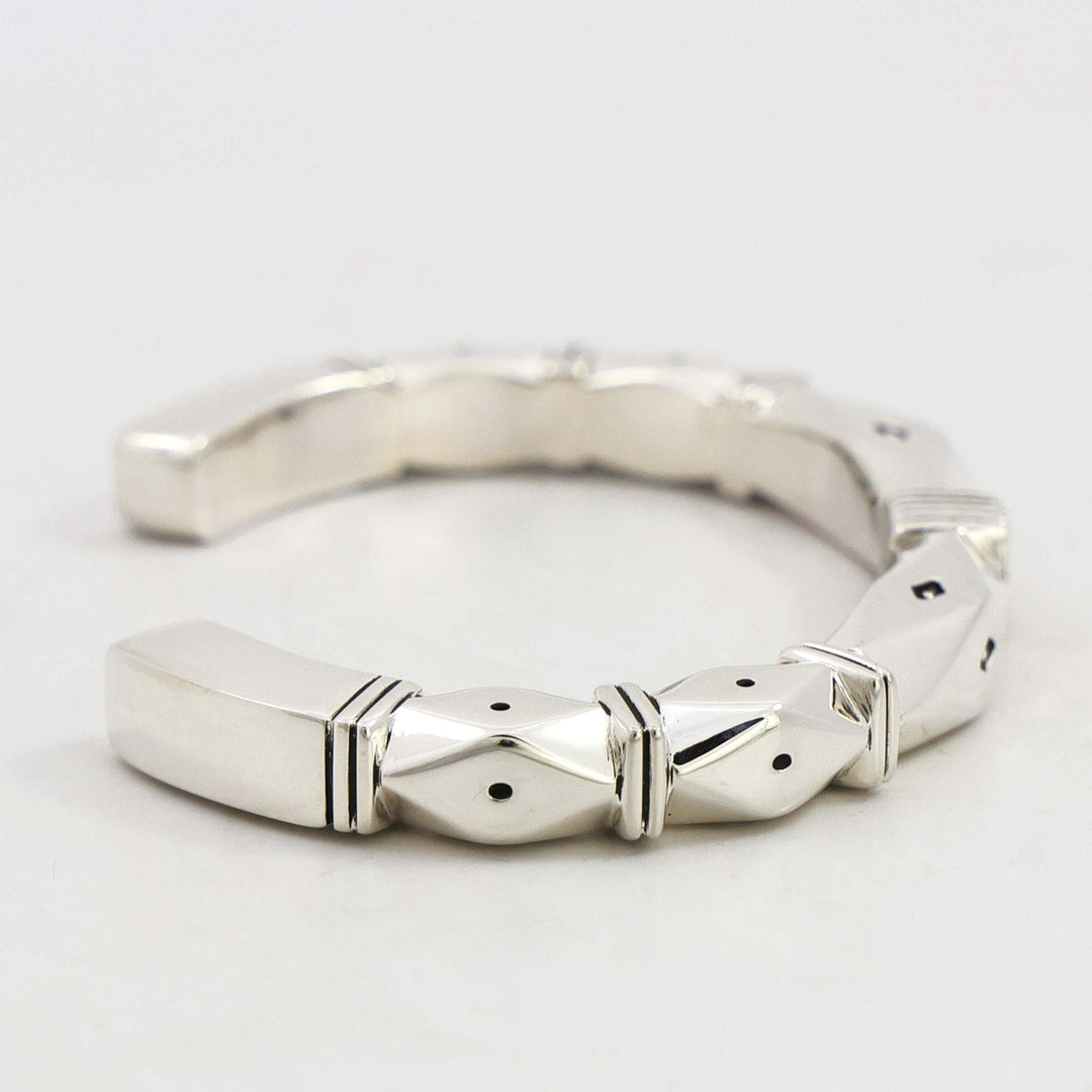 Stamped Silver Cuff