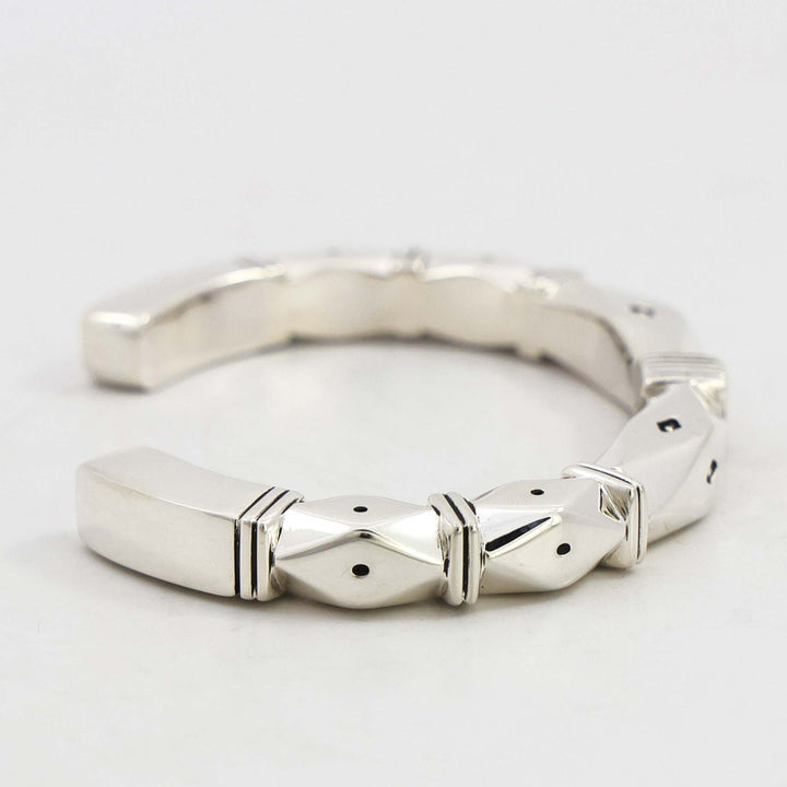 Stamped Silver Cuff