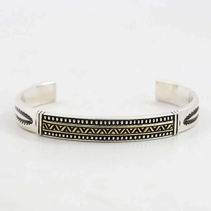 Gold on Silver Cuff