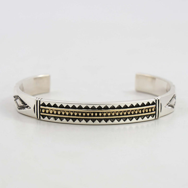 Gold on Silver Cuff