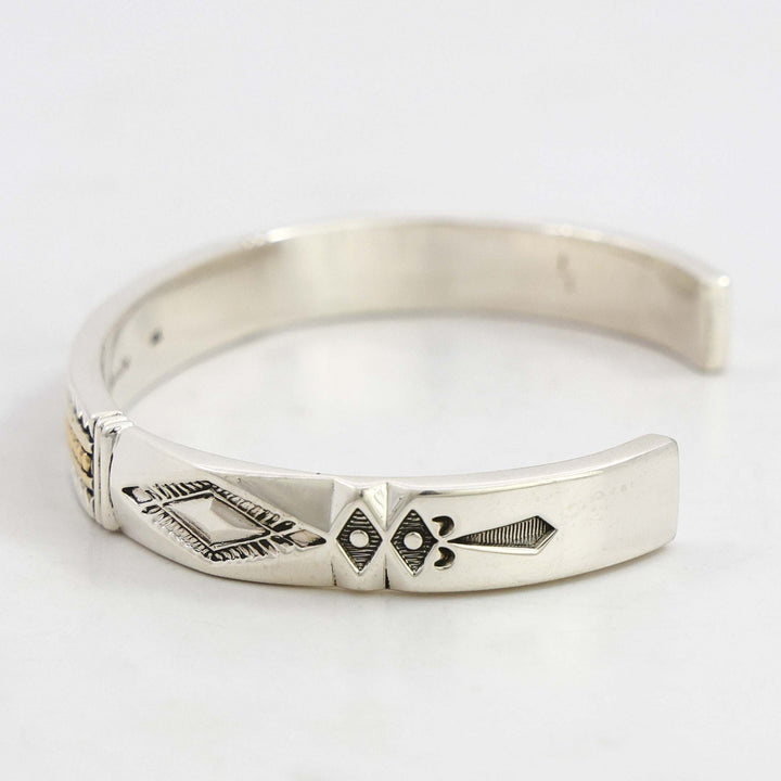 Gold on Silver Cuff