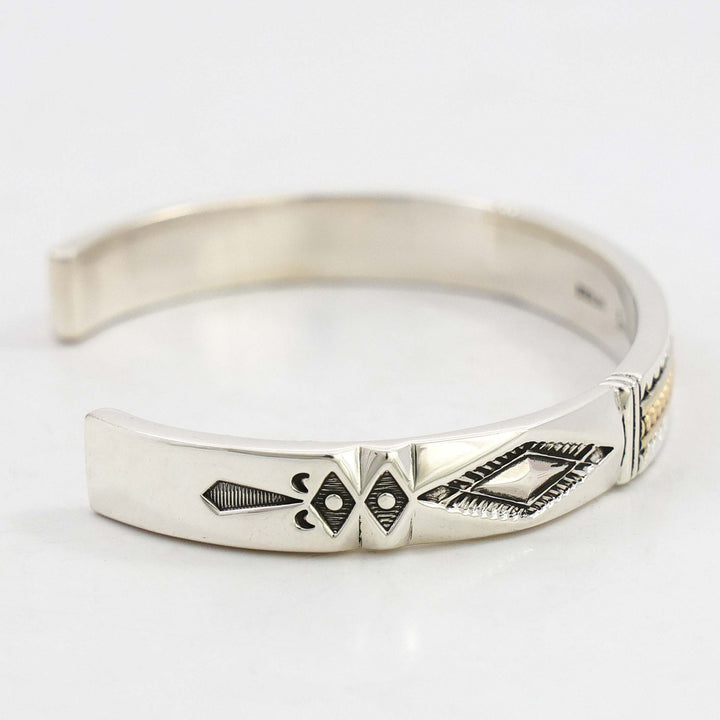 Gold on Silver Cuff
