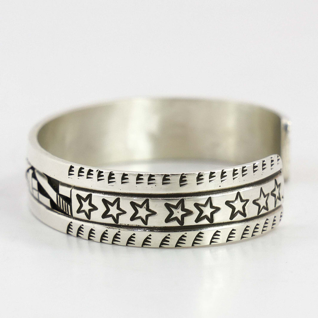 Silver Overlay Cuff