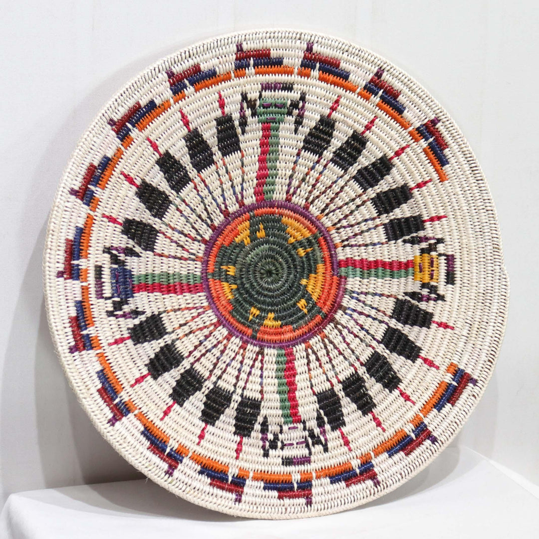 Navajo Sandpainting Basket