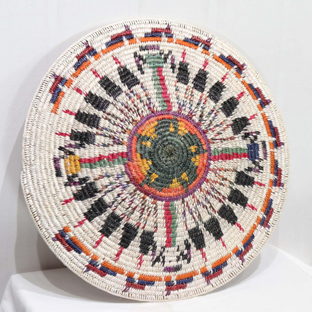 Navajo Sandpainting Basket by Jonathan Black - Garland's
