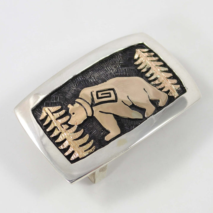 Gold and Silver Bear Buckle