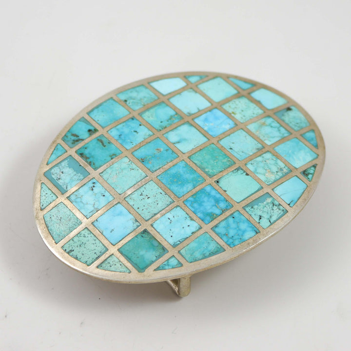 Turquoise Inlay Buckle by Federico - Garland's