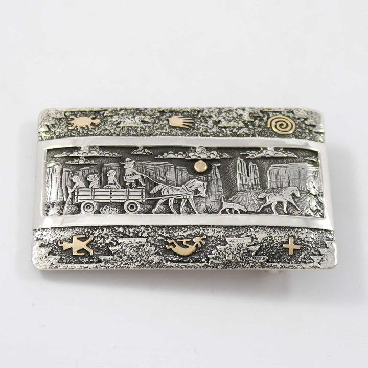Navajo Storyteller Buckle