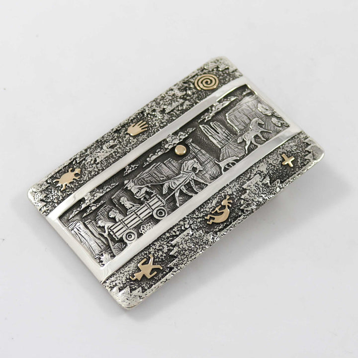 Navajo Storyteller Buckle