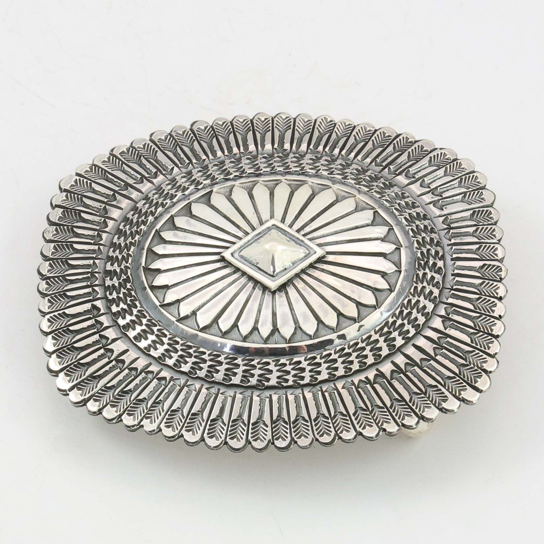 Stamped Silver Buckle