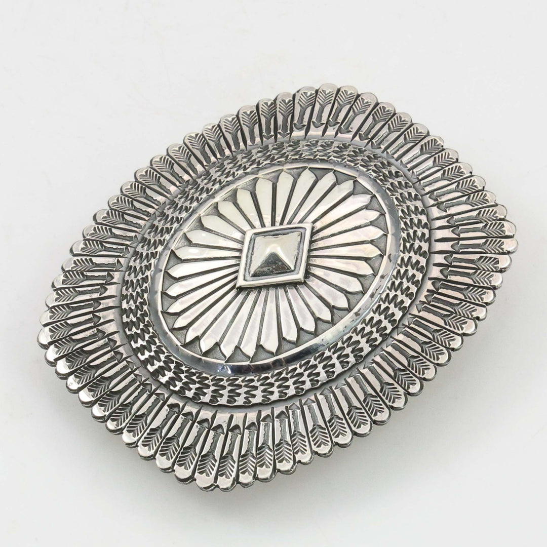 Stamped Silver Buckle