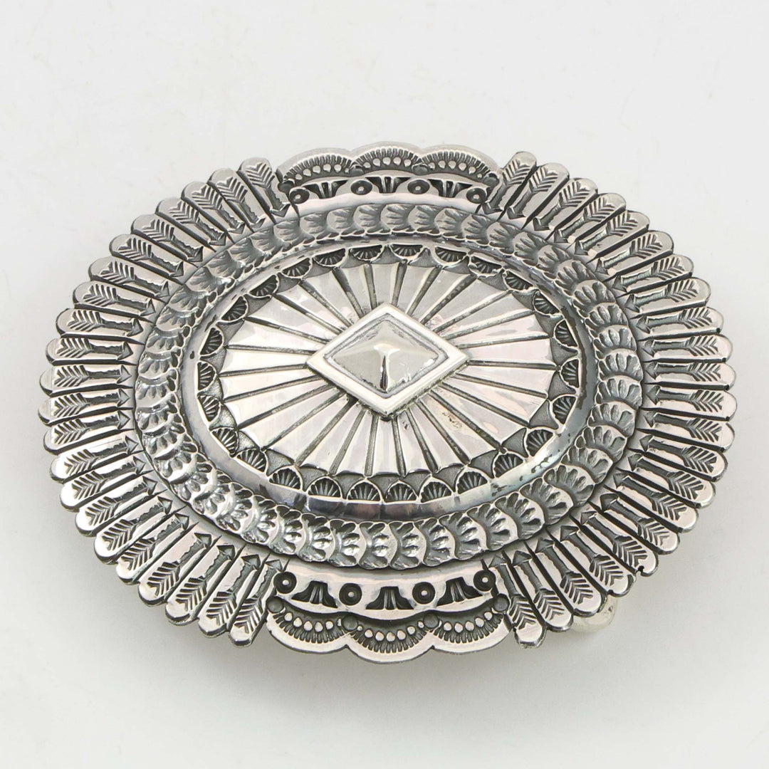 Stamped Silver Buckle