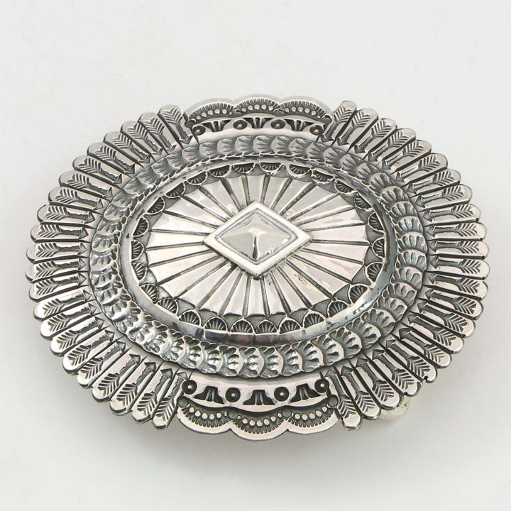 Stamped Silver Buckle