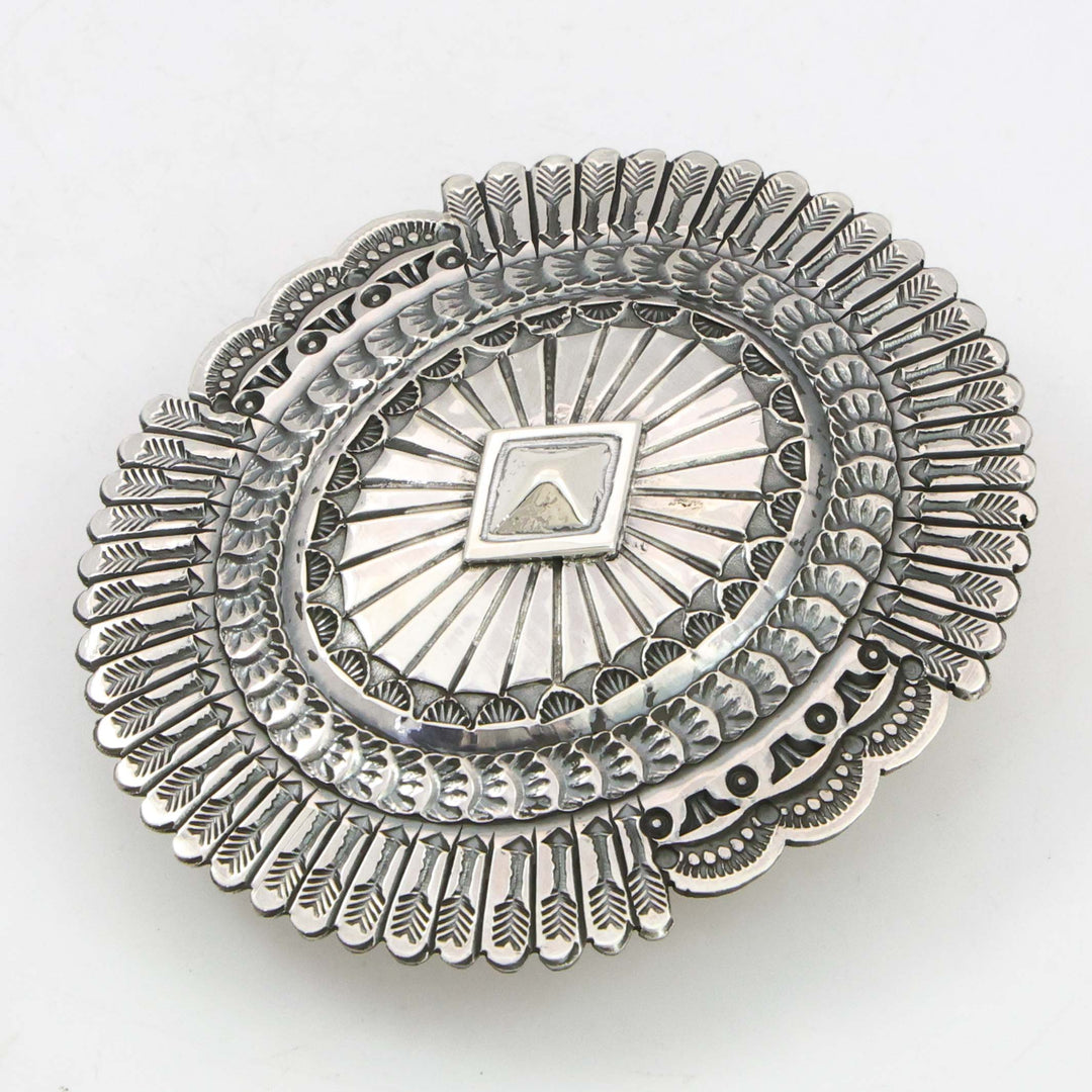 Stamped Silver Buckle