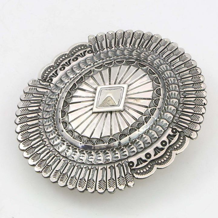 Stamped Silver Buckle