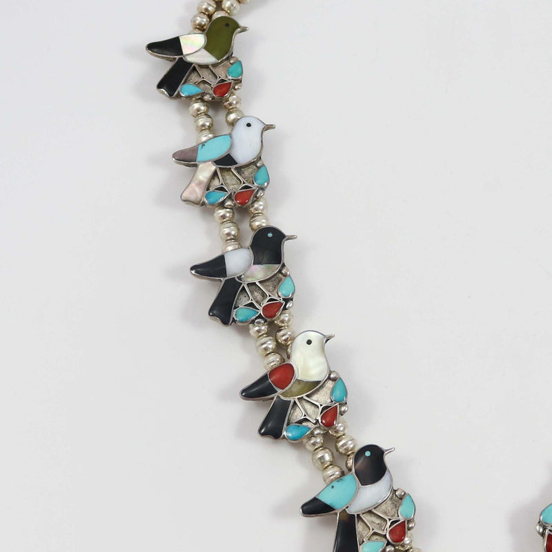 1970s Zuni Bird Squash Blossom