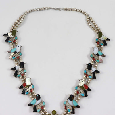 1970s Zuni Bird Squash Blossom