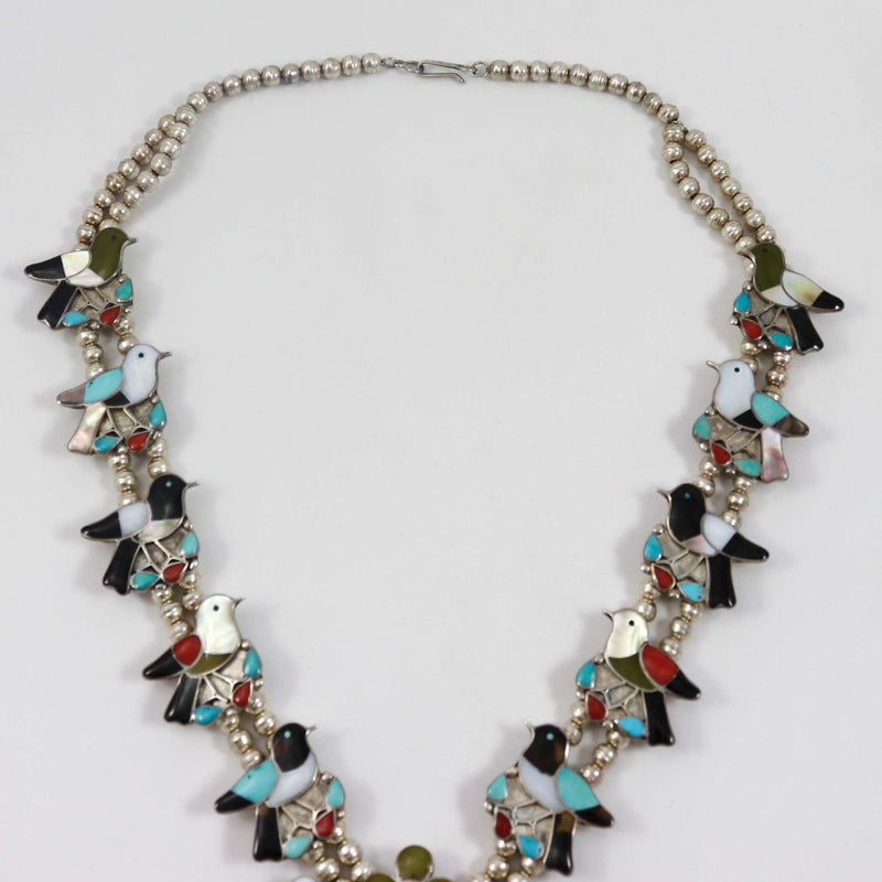 1970s Zuni Bird Squash Blossom