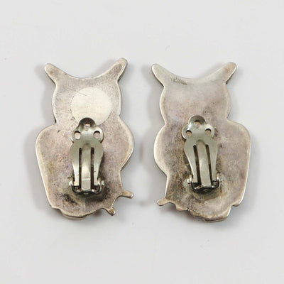 1960s Owl Clip Earrings