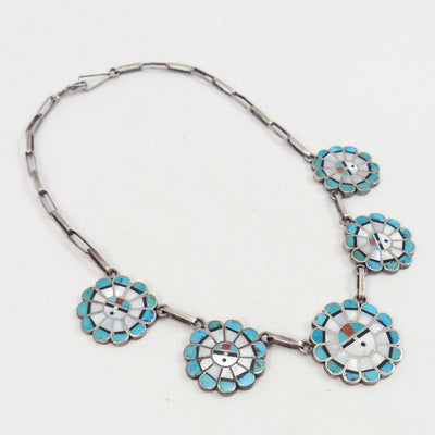 1960s Sunface Necklace