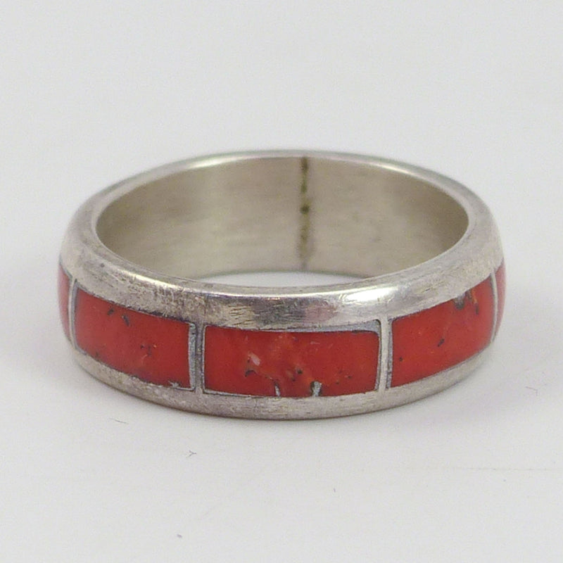 1960s Coral Inlay Ring