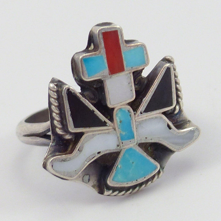 Bague Zuni Knifewing des années 1960