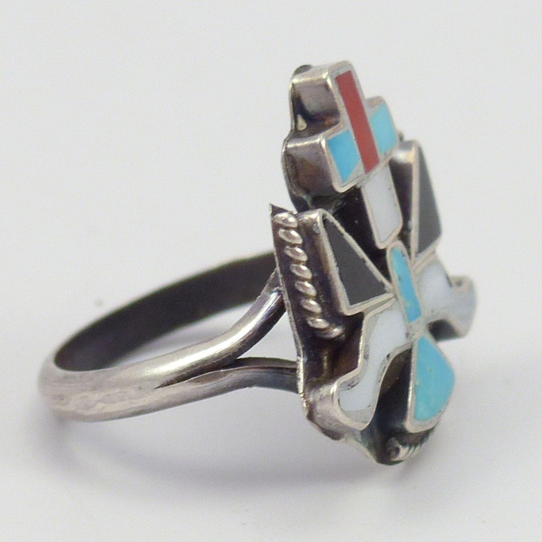 Bague Zuni Knifewing des années 1960