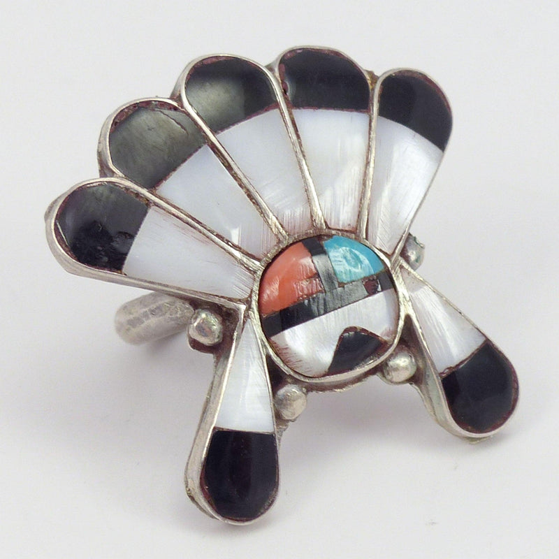 1960s Zuni Sunface Ring