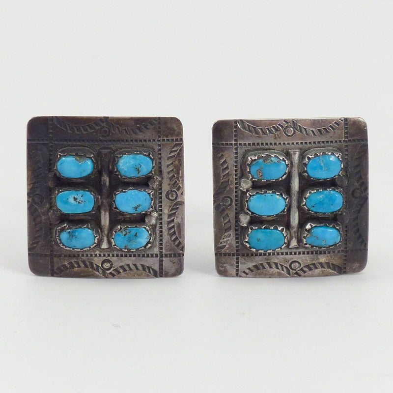 1970s Turquoise Cufflinks