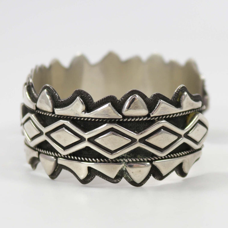 Silver Appliqué Cuff