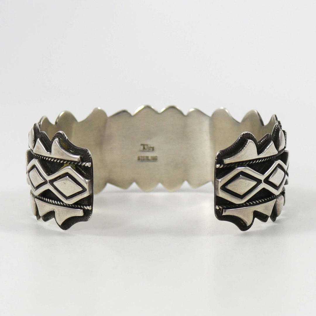 Silver Appliqué Cuff by Thomas Jim - Garland's