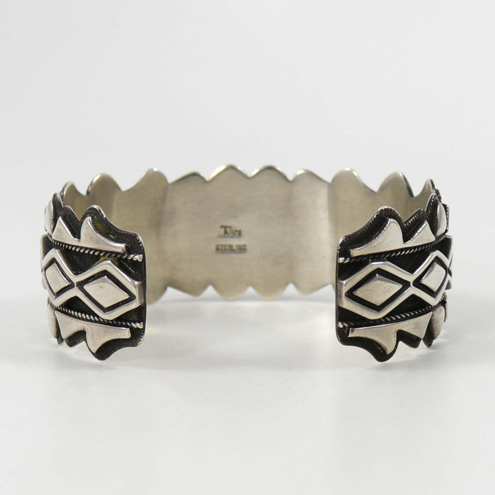 Silver Appliqué Cuff by Thomas Jim - Garland's