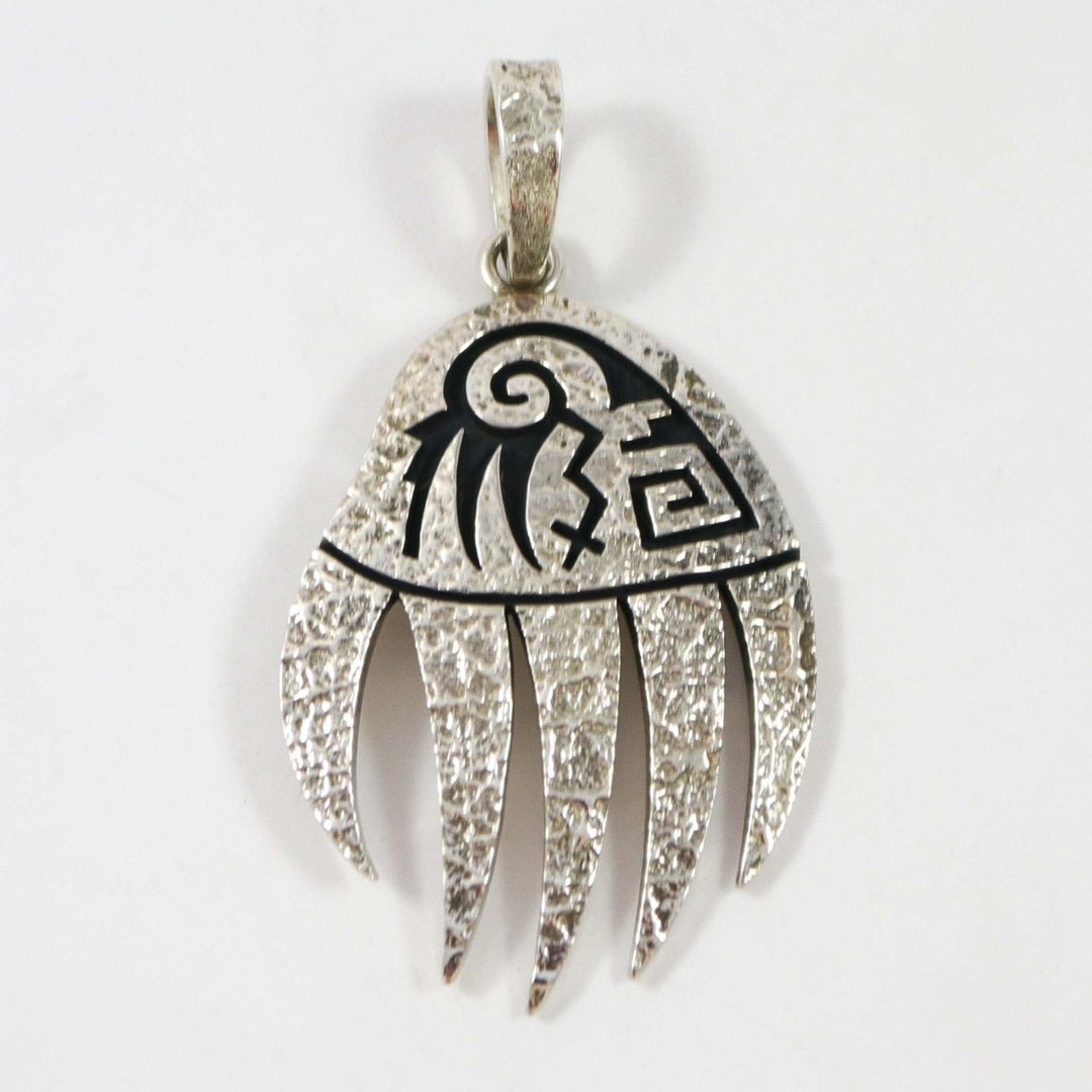Badger Paw Pendant by Ruben Saufkie - Garland's