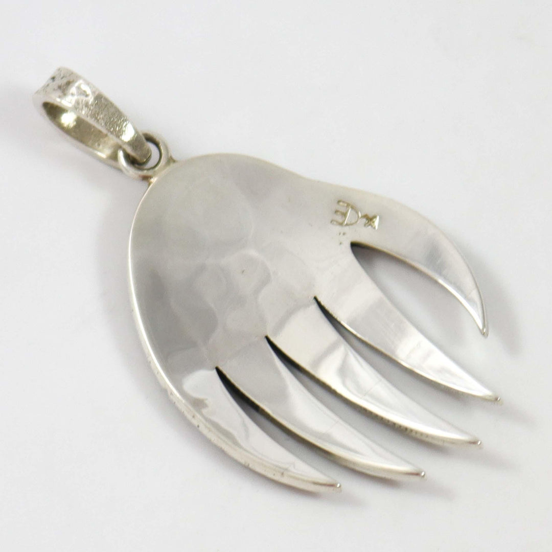 Badger Paw Pendant by Ruben Saufkie - Garland's