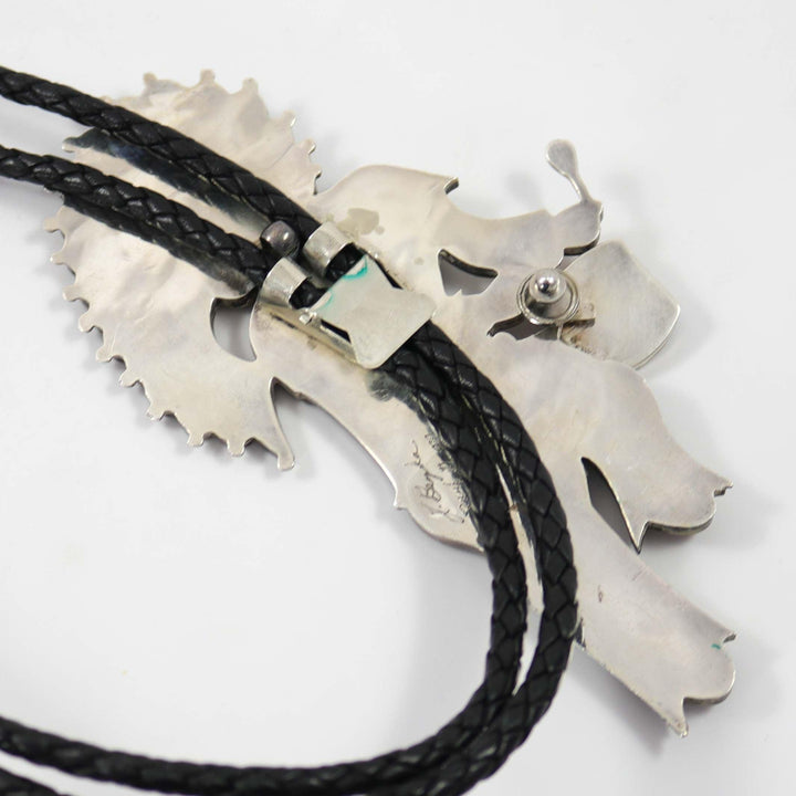 1970s Drummer Bola Tie by Jonathan Beyuka - Garland's