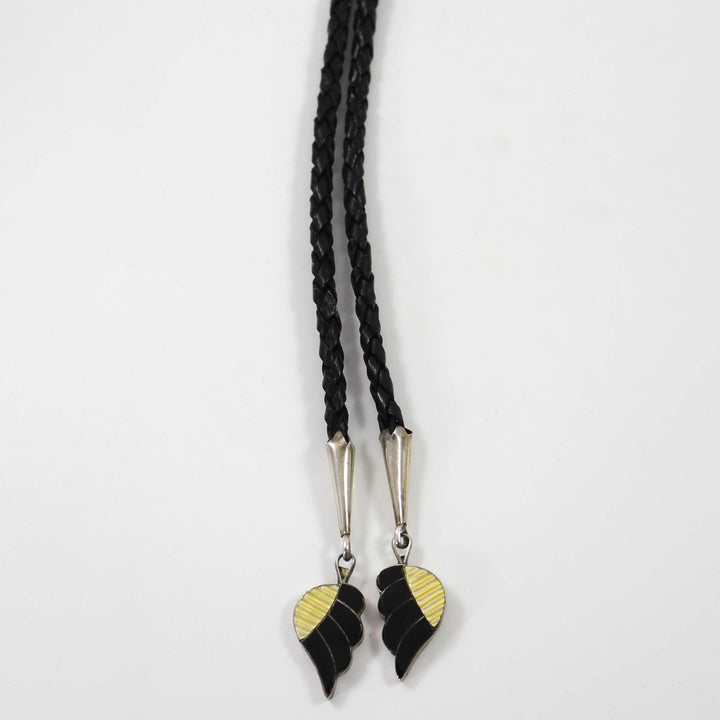 1970s Eagle Dancer Bola Tie by Jonathan Beyuka - Garland's