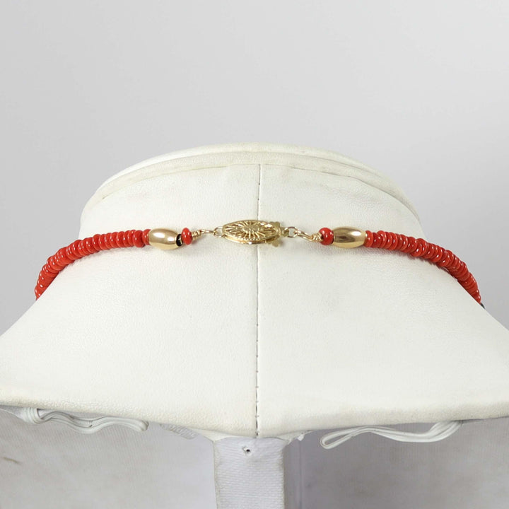 Coral and Gold Necklace