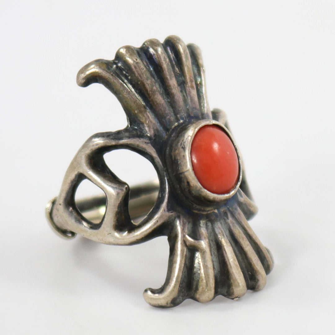 1960s Coral Ring