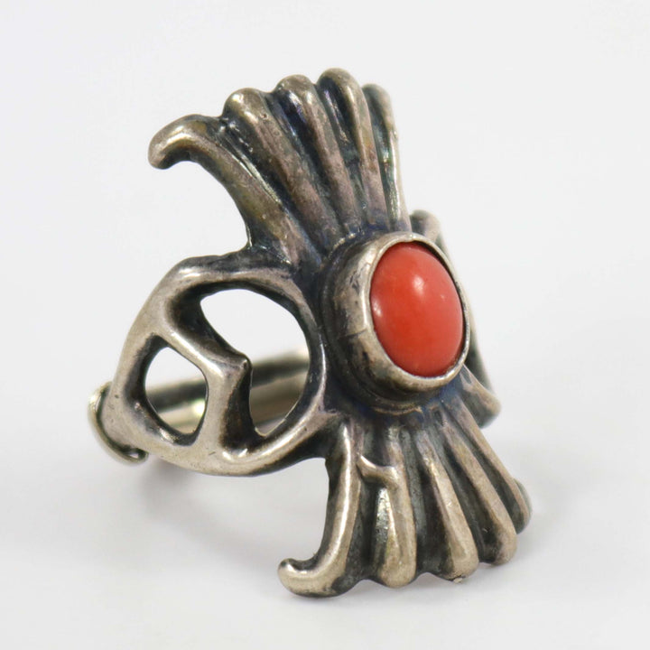 1960s Coral Ring