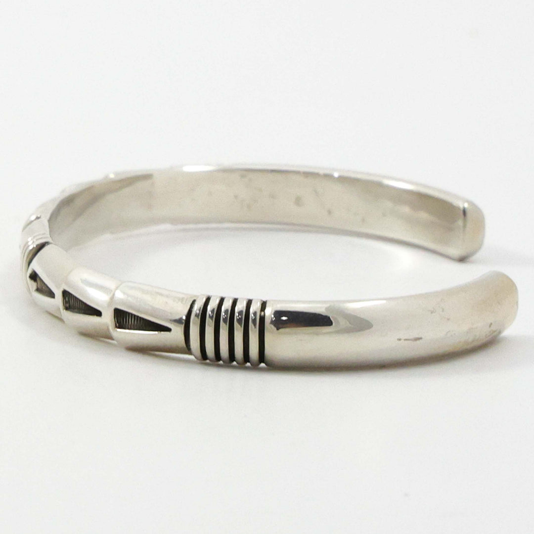 Stamped Silver Cuff