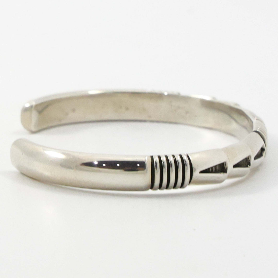 Stamped Silver Cuff