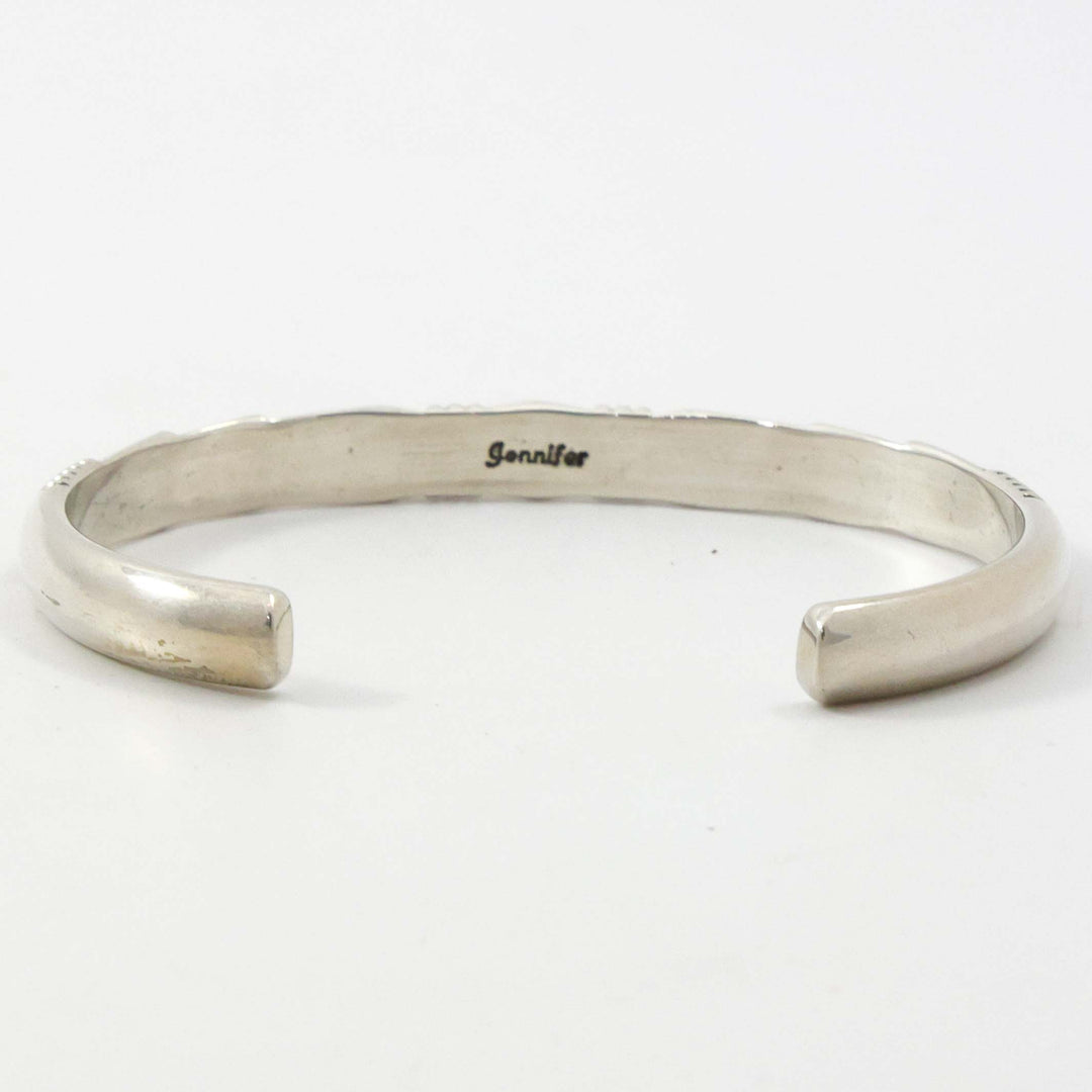 Stamped Silver Cuff