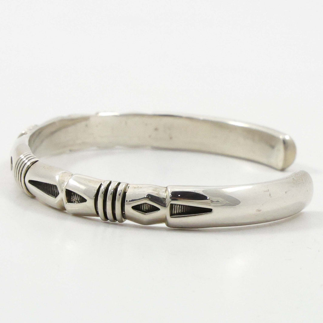 Stamped Silver Cuff