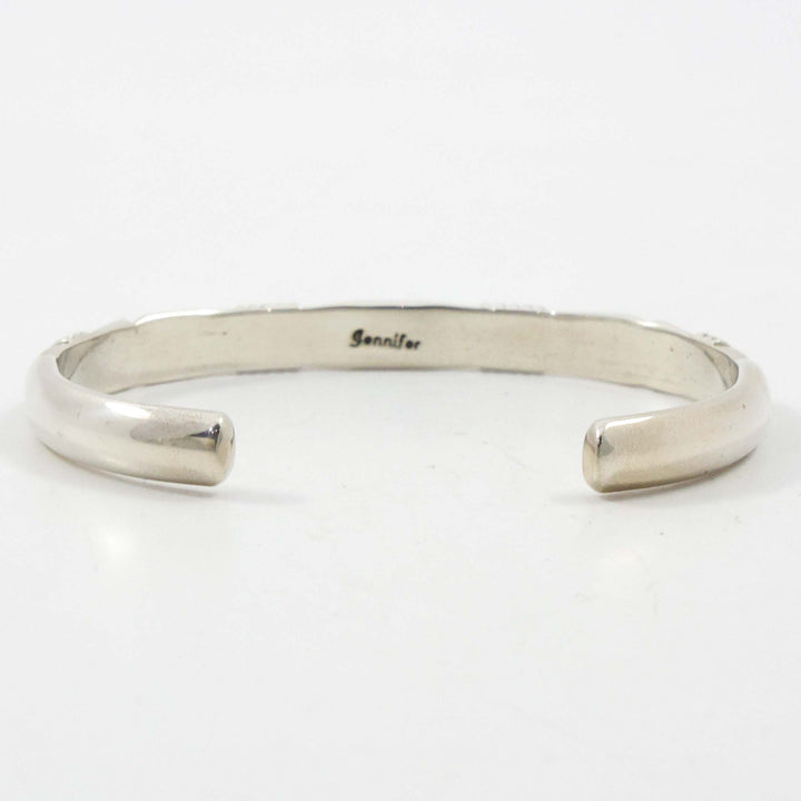 Stamped Silver Cuff