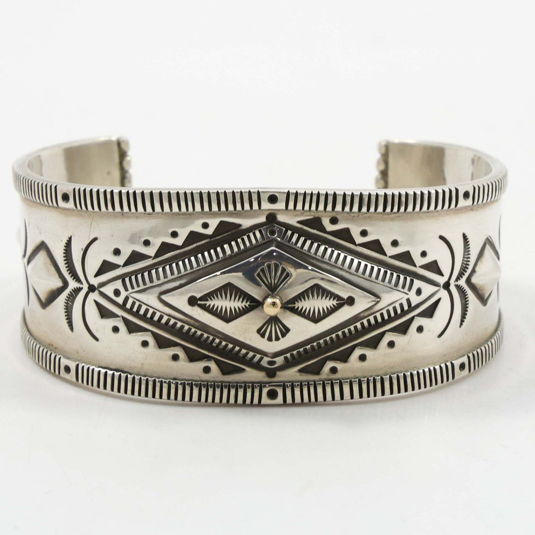 Gold on Silver Cuff