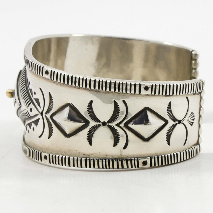 Gold on Silver Cuff